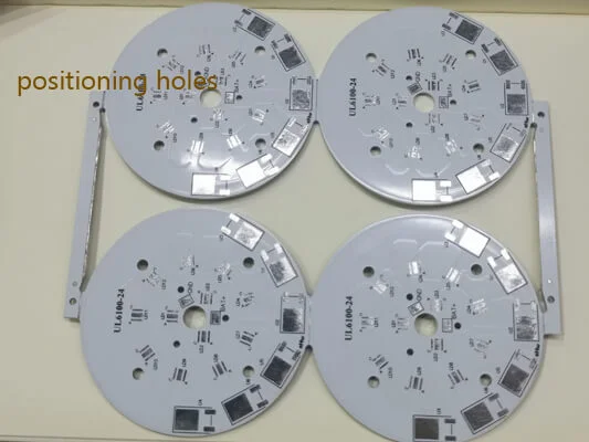 aluminum PCB positionig holes