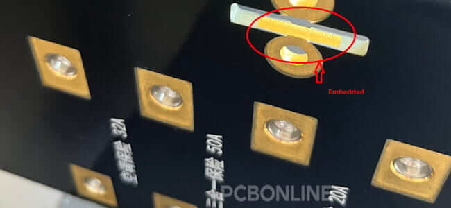 laminate embedded hybrid PCB