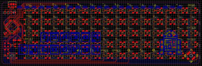 pocket keyboard PCB layout