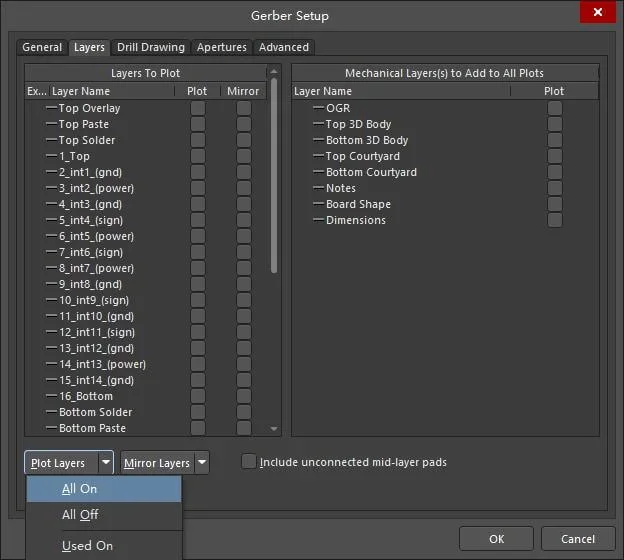confirm gerber altium